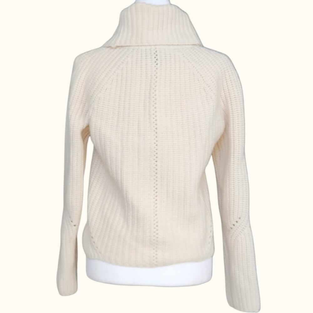 rag & bone Ivory Ribbed Chevron Turtleneck Sweater - Picture 8 of 11